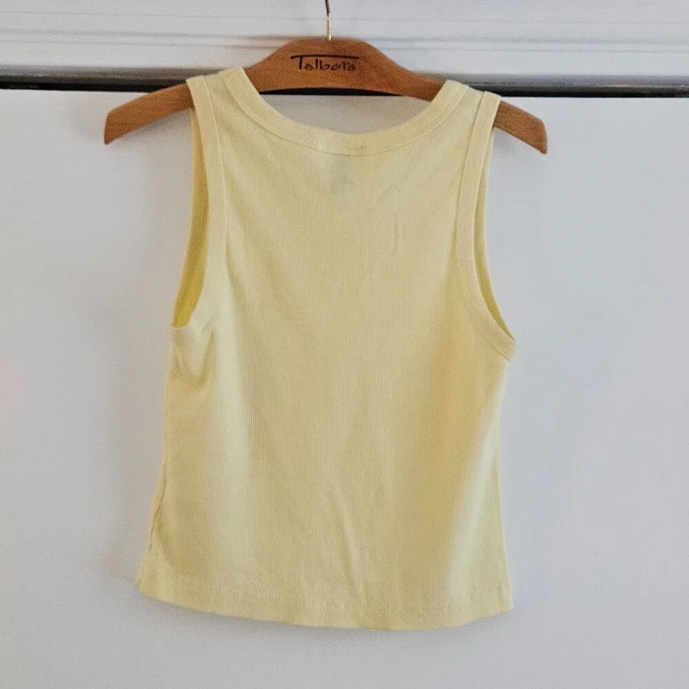 Universal Thread Yellow Scoopneck Slim Fit Medium Tank Top - Picture 3 of 5